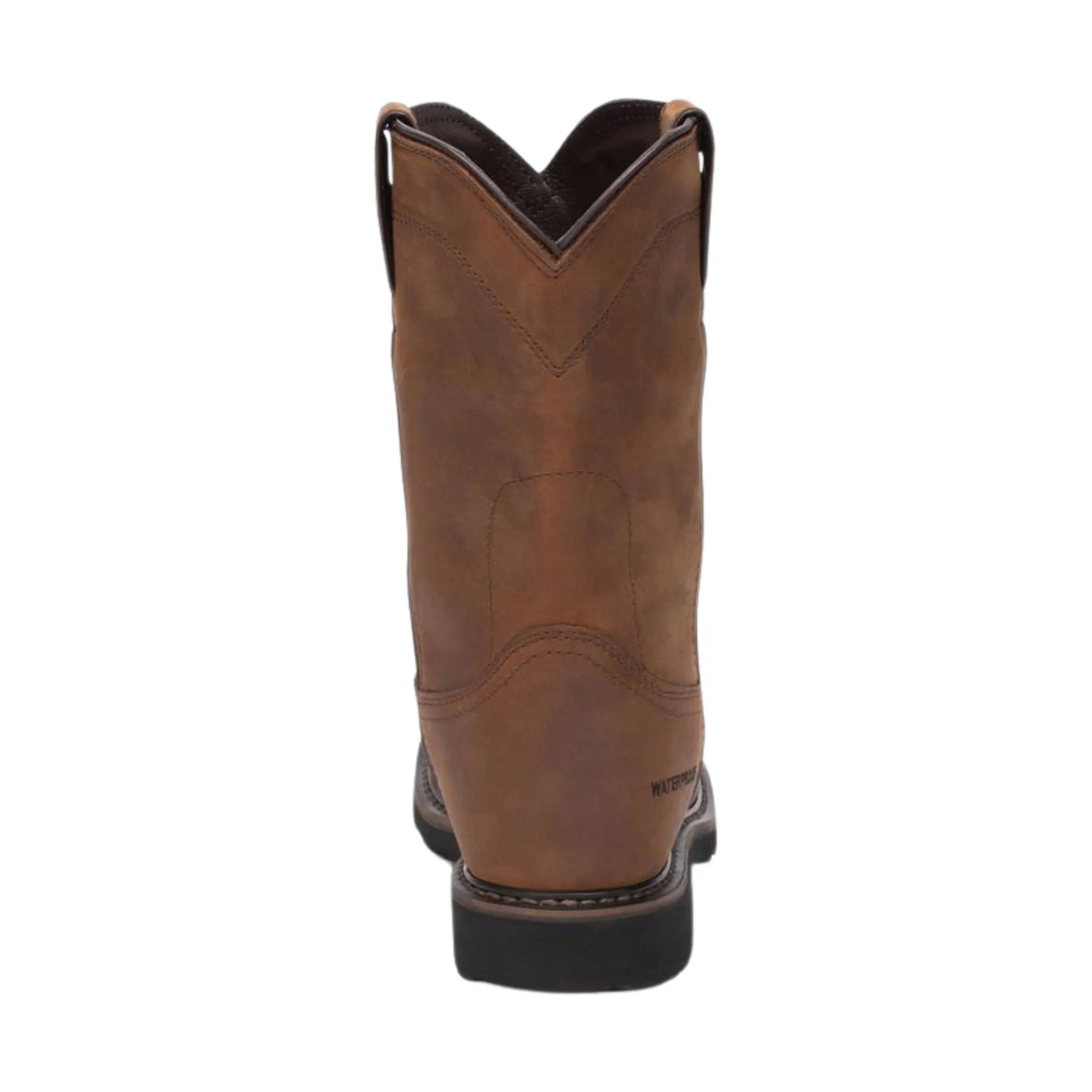 Justin Men's 11 Inch Drywall Wyoming Waterproof Steel Toe Work Boots - Brown