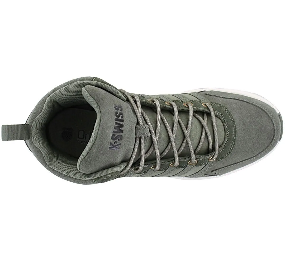 K-Swiss Vista Trainer Mid Winter - Herren Sneakers Schuhe Leder Grün 07145-379-M