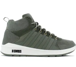 K-Swiss Vista Trainer Mid Winter - Herren Sneakers Schuhe Leder Grün 07145-379-M
