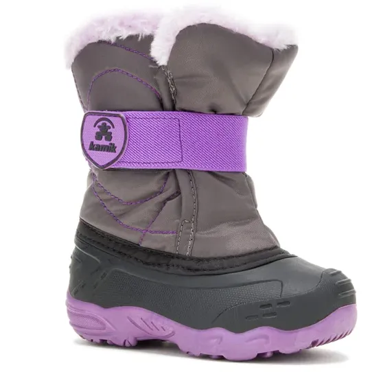 Kamik Toddler Snowbug F 2 Boot, Char/Orchid