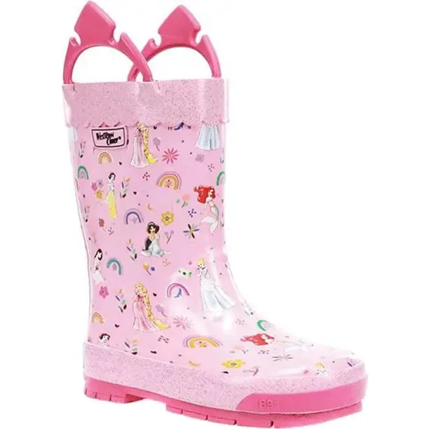 Kids’ Princess Flower Boots – Waterproof Rain Boots with Disney Magic