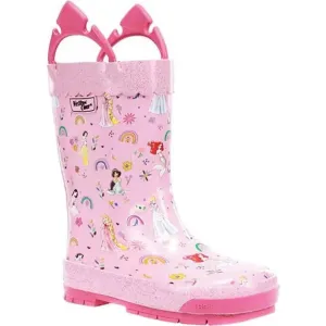 Kids’ Princess Flower Boots – Waterproof Rain Boots with Disney Magic
