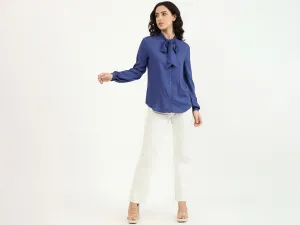 Ladies Long Sleeve Solid Top