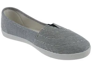 Ladies Printed Fabric Slip-On Sneaker