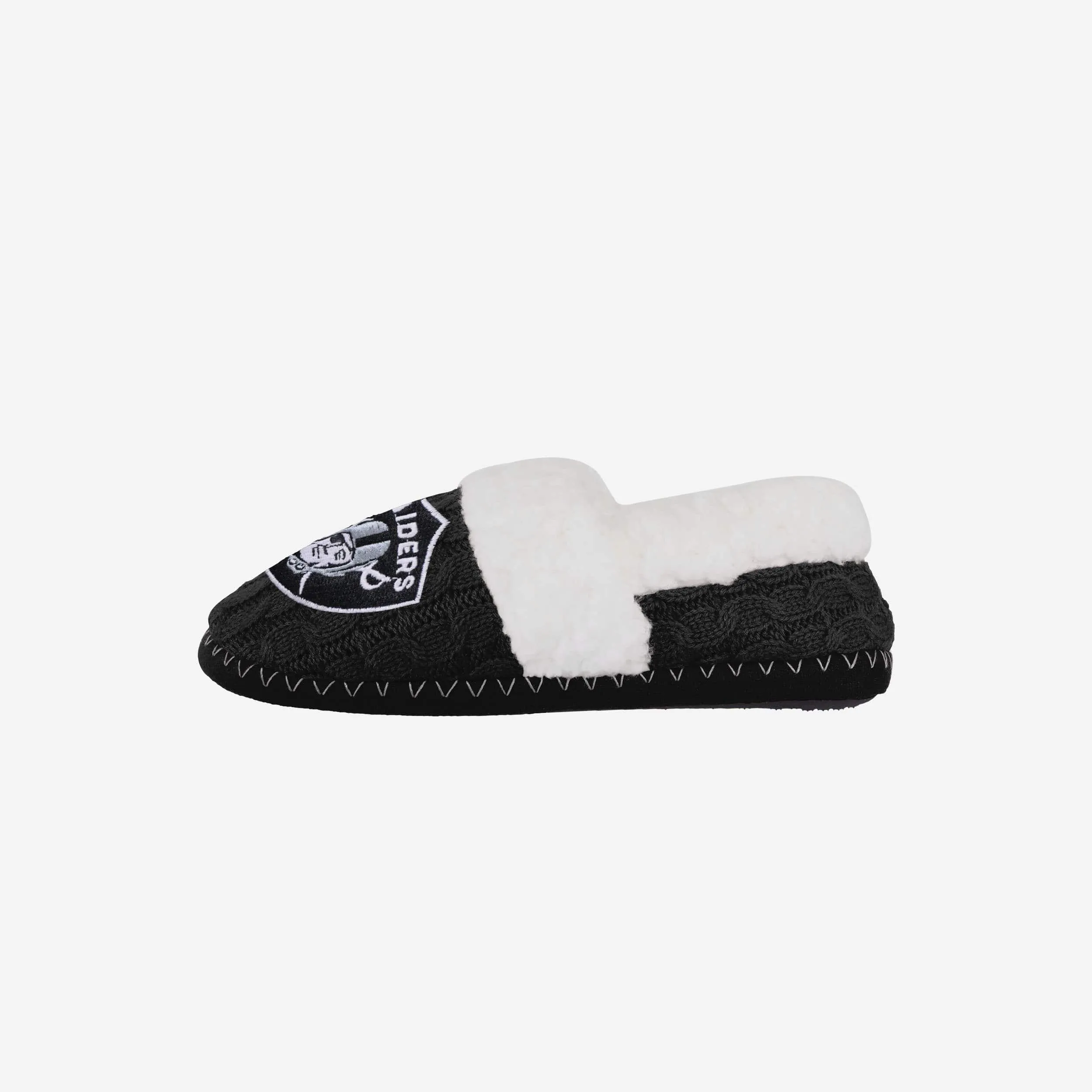Las Vegas Raiders Womens Team Color Moccasin Slipper