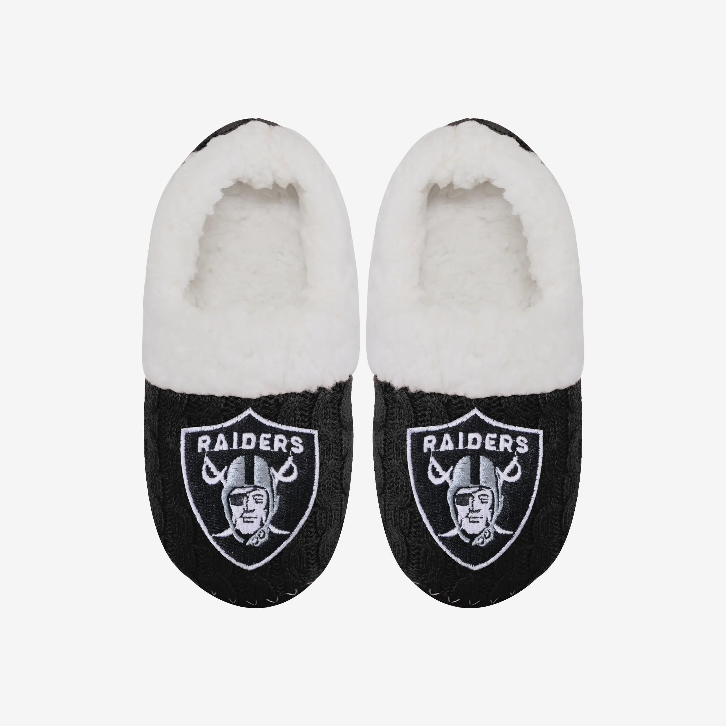 Las Vegas Raiders Womens Team Color Moccasin Slipper