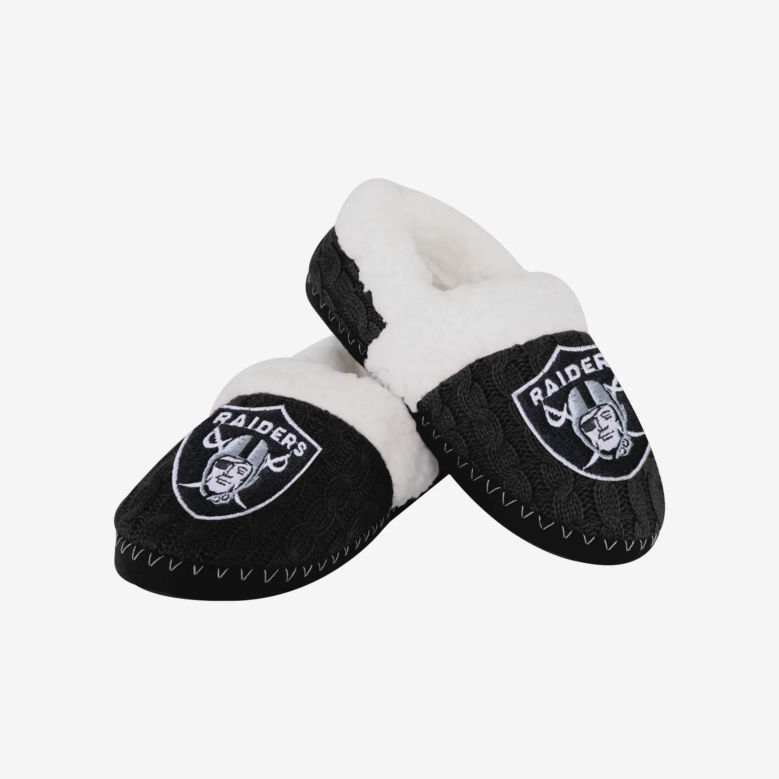 Las Vegas Raiders Womens Team Color Moccasin Slipper