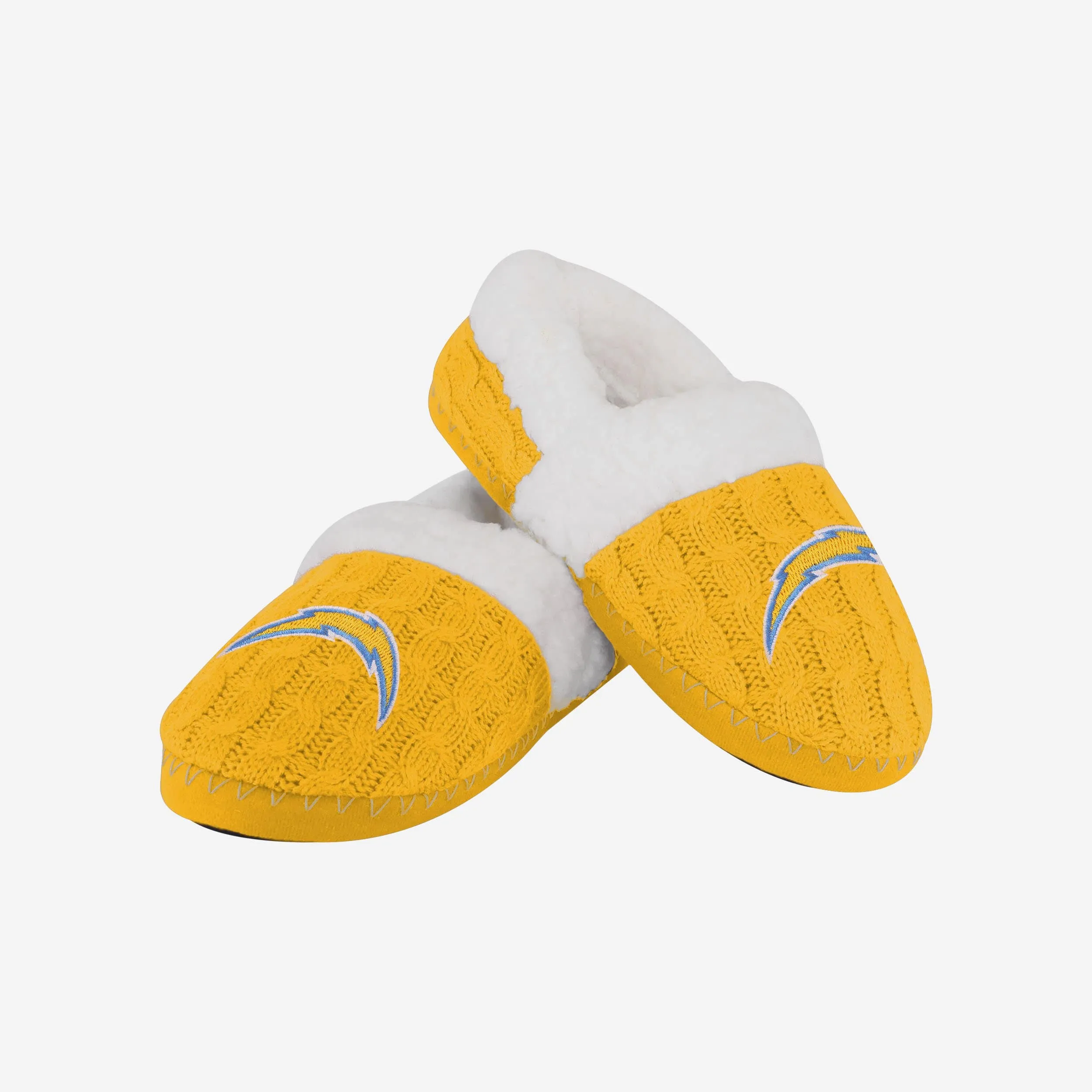 Los Angeles Chargers Womens Team Color Moccasin Slipper
