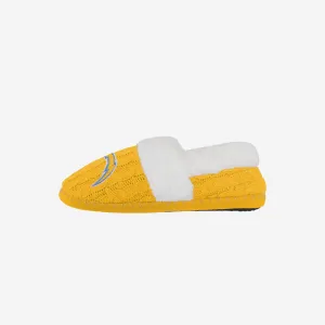 Los Angeles Chargers Womens Team Color Moccasin Slipper