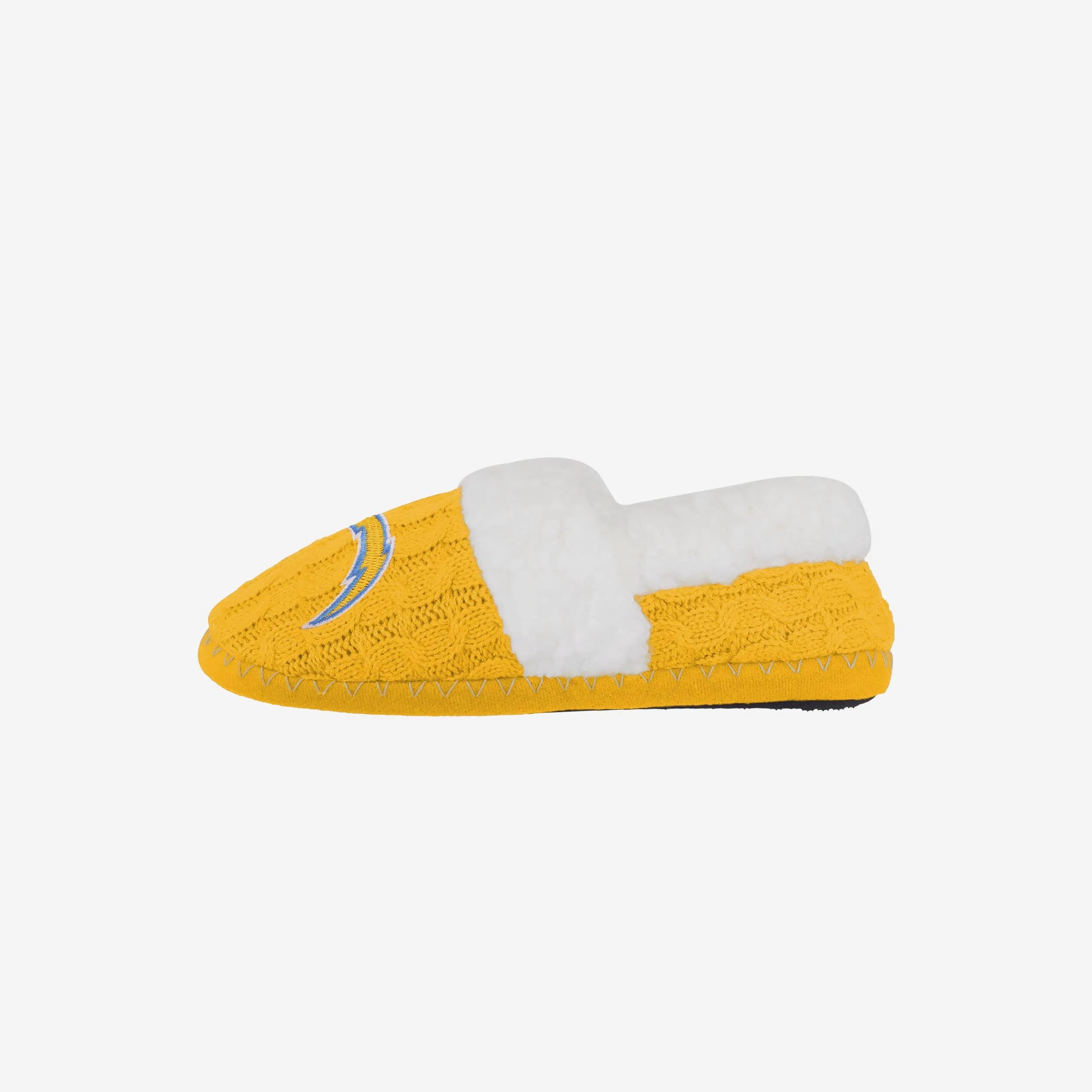 Los Angeles Chargers Womens Team Color Moccasin Slipper