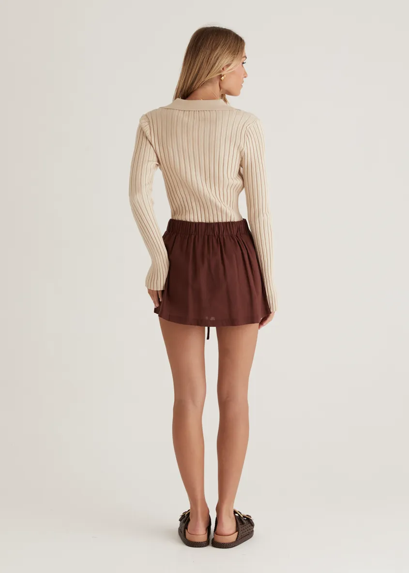 Lucah Skirt - Chocolate