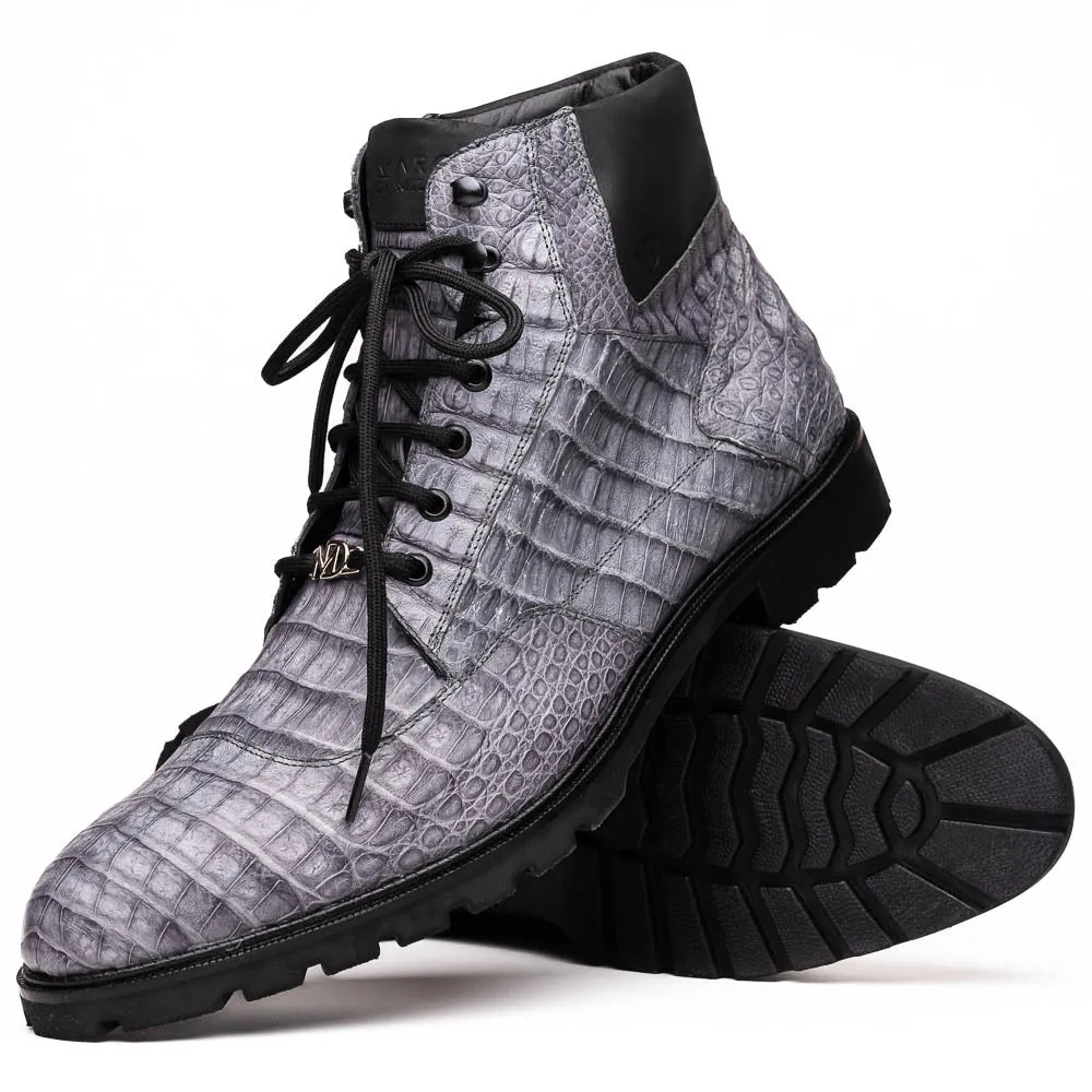 Marco Di Milano Leoni in Oil Gray Caiman Boots