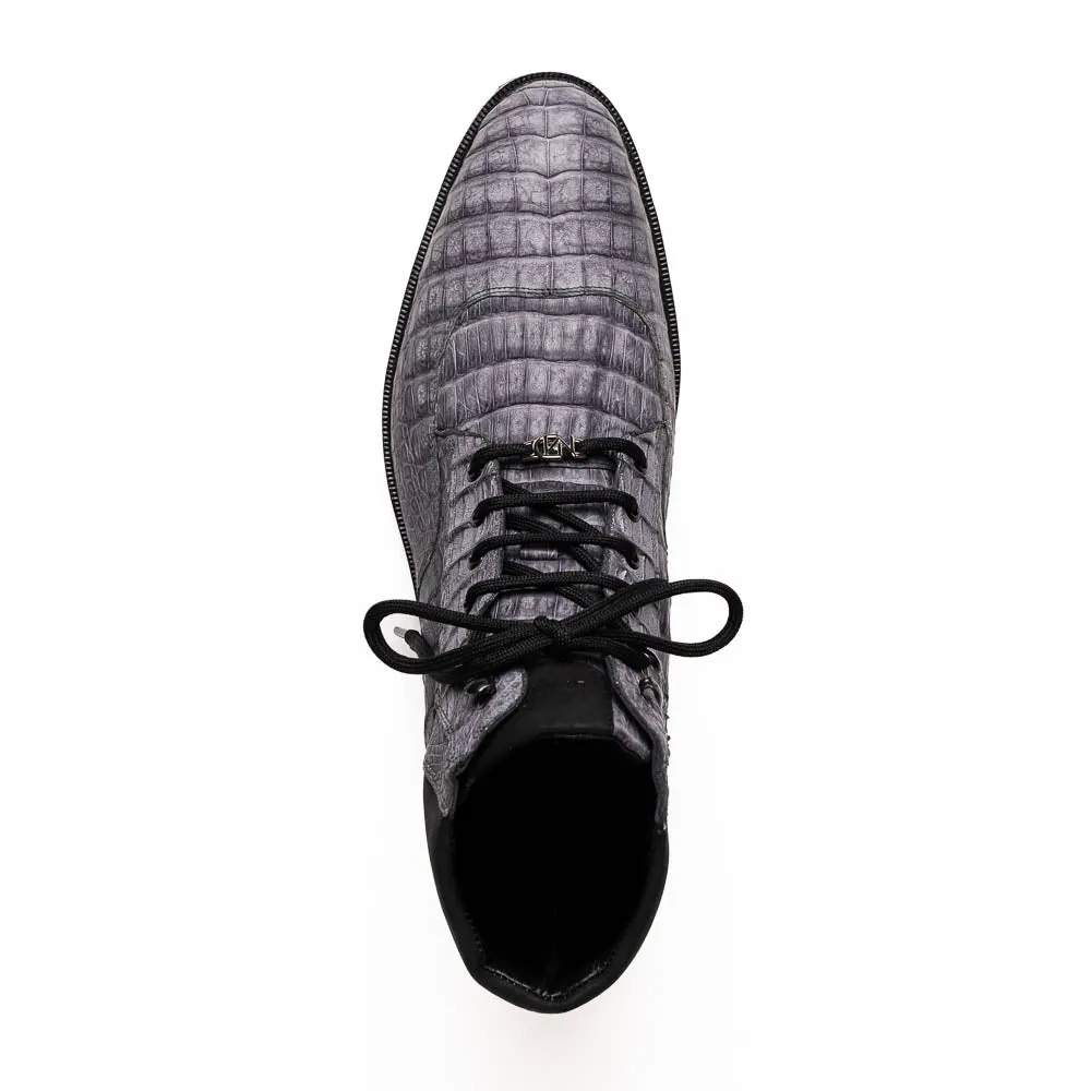 Marco Di Milano Leoni in Oil Gray Caiman Boots