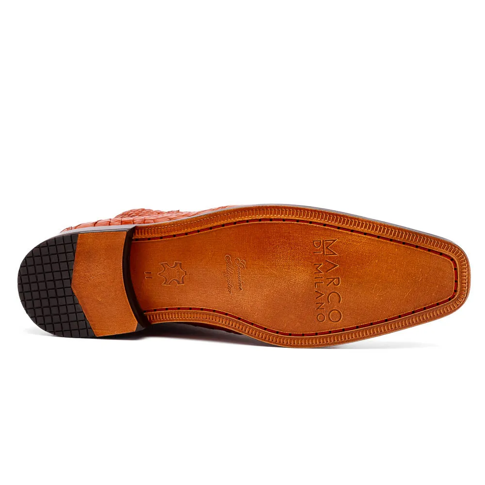 Marco Di Milano Pietro Honey Alligator Derby Boots