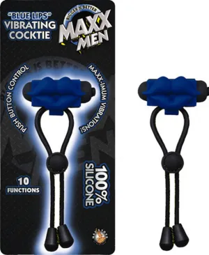 Maxx Men Blue Lips Vibrating  Tie - Blue