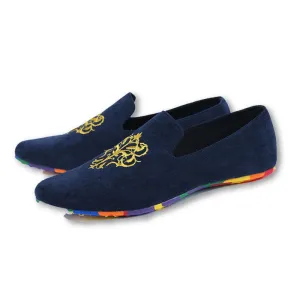 men fashion slip-on Totem Printing flats shoes Nubuck Leather driving shoes men moccasins male boat loafers