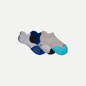 Men's Ankle Essentials: 3-Pack Mid-Weight Comfort Socks