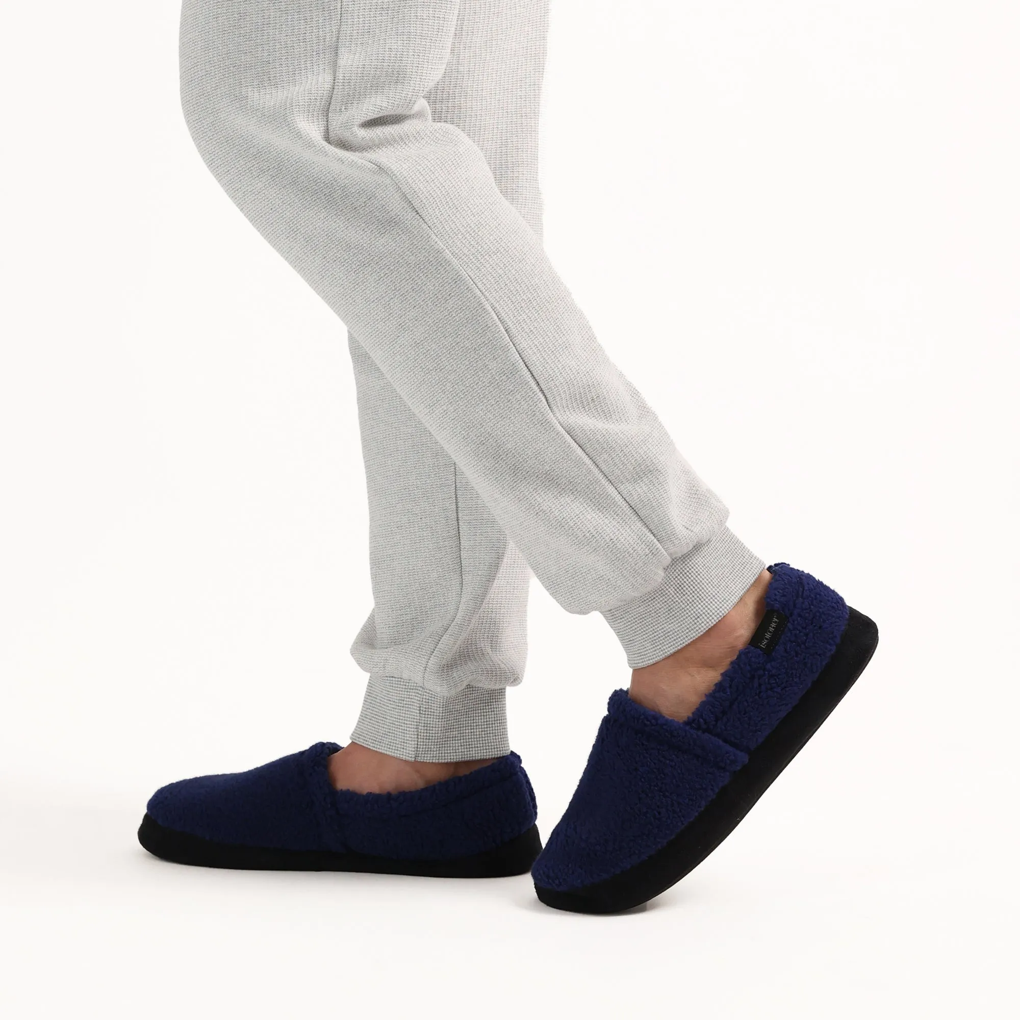 Men's Berber Aspen Closed Back Slipper with Moisture Wicking and Gel Infused Memory Foam