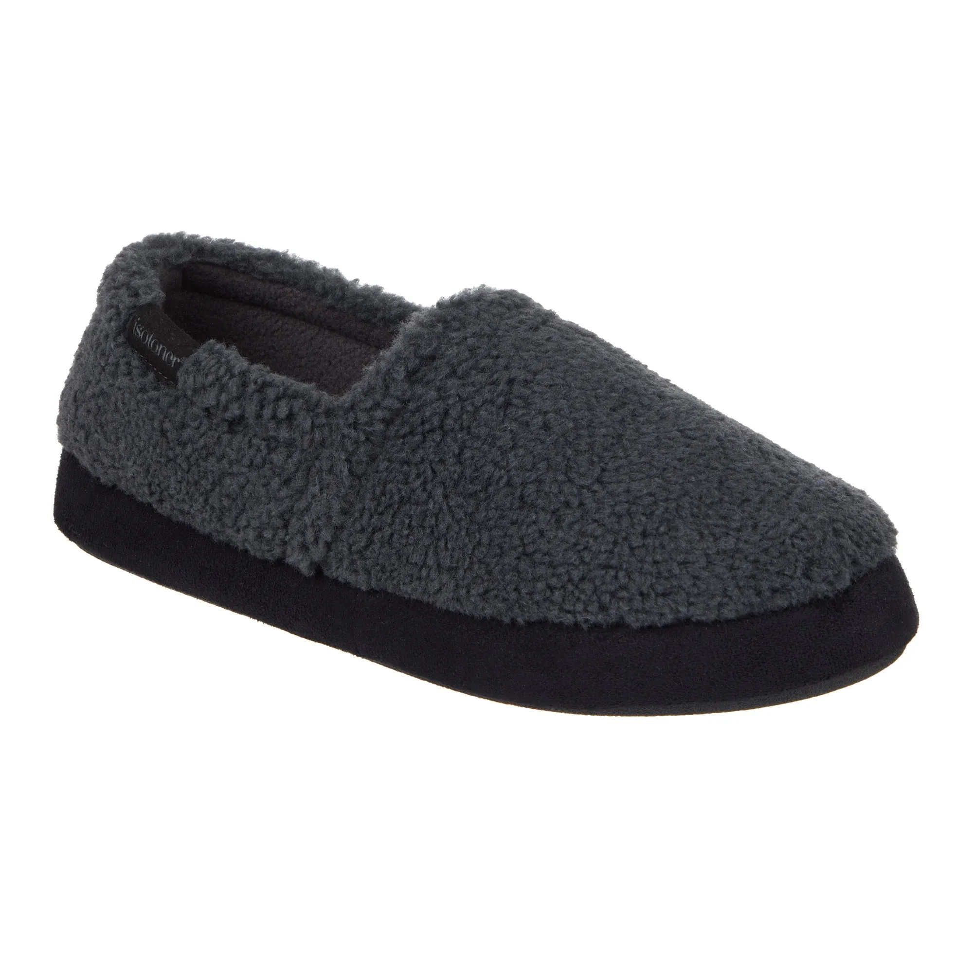 Men's Berber Aspen Closed Back Slipper with Moisture Wicking and Gel Infused Memory Foam
