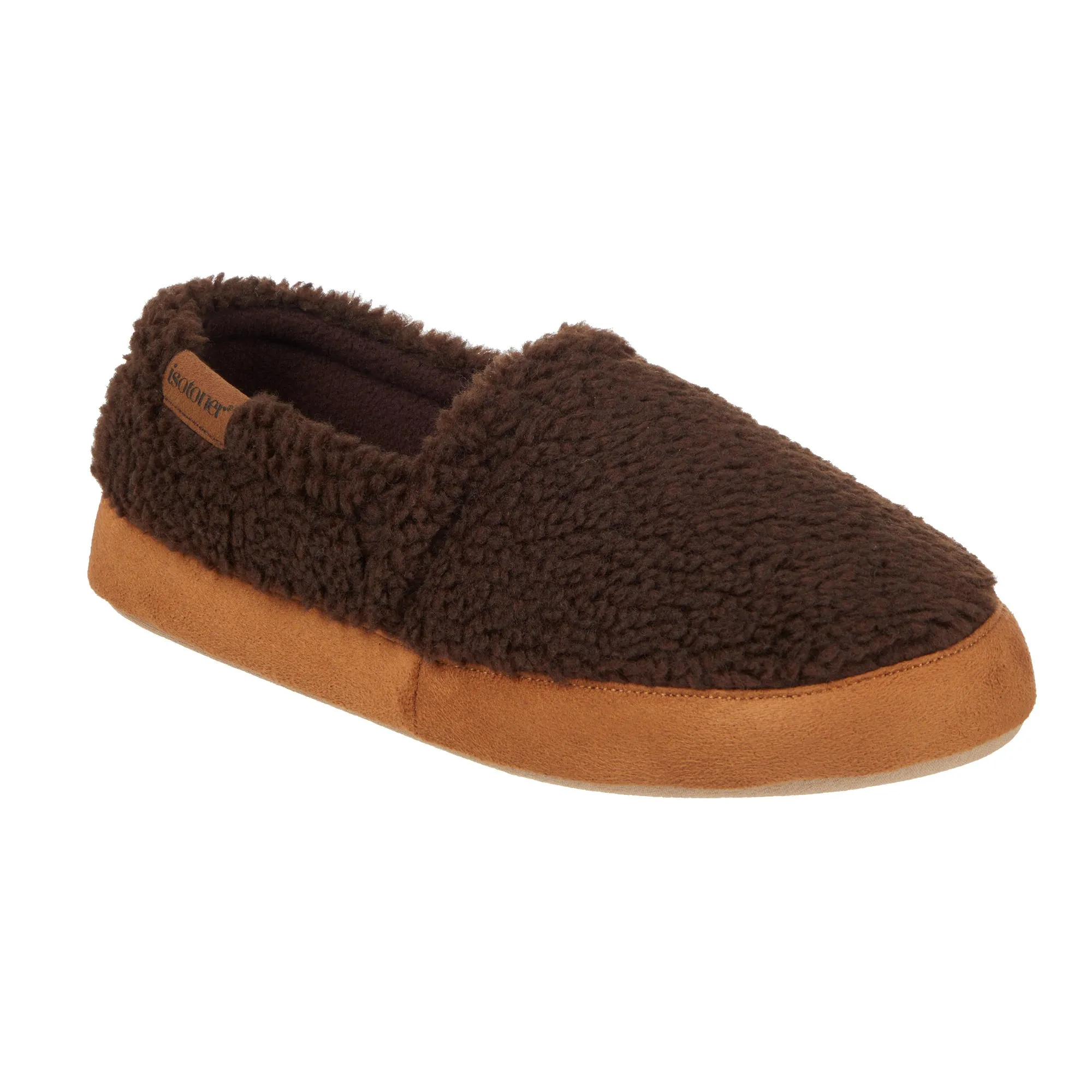 Men's Berber Aspen Closed Back Slipper with Moisture Wicking and Gel Infused Memory Foam