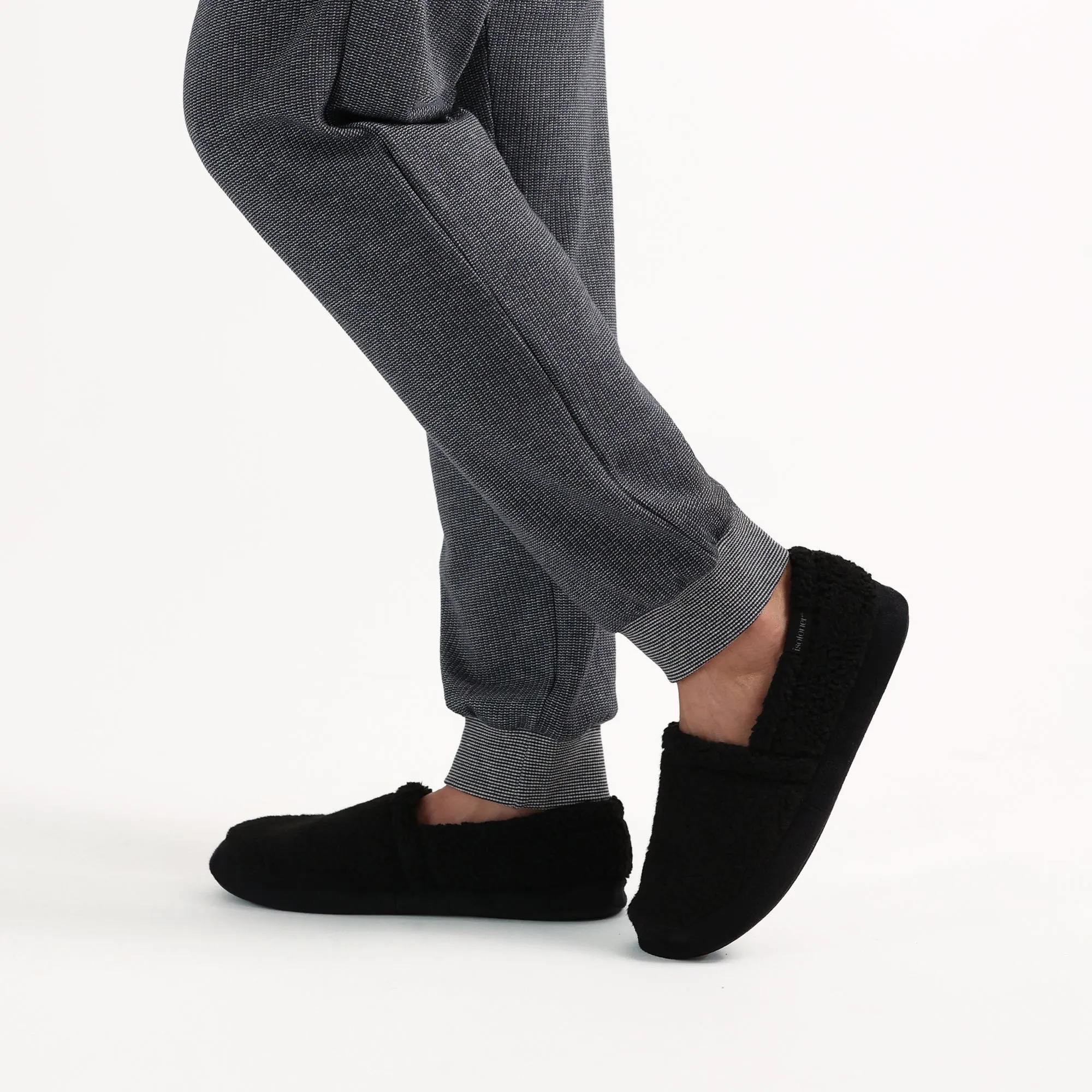 Men's Berber Aspen Closed Back Slipper with Moisture Wicking and Gel Infused Memory Foam