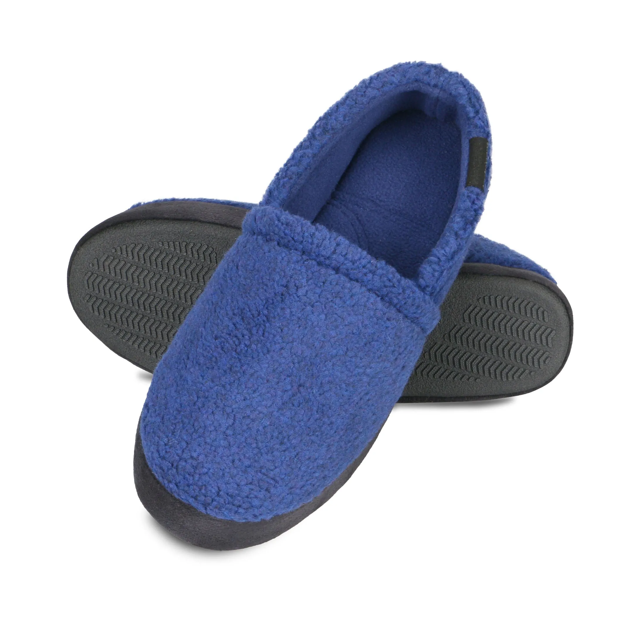 Men's Berber Aspen Closed Back Slipper with Moisture Wicking and Gel Infused Memory Foam