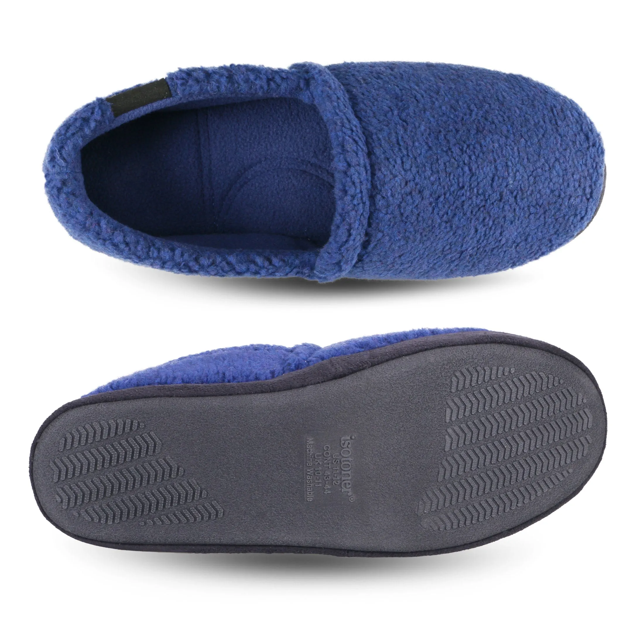 Men's Berber Aspen Closed Back Slipper with Moisture Wicking and Gel Infused Memory Foam
