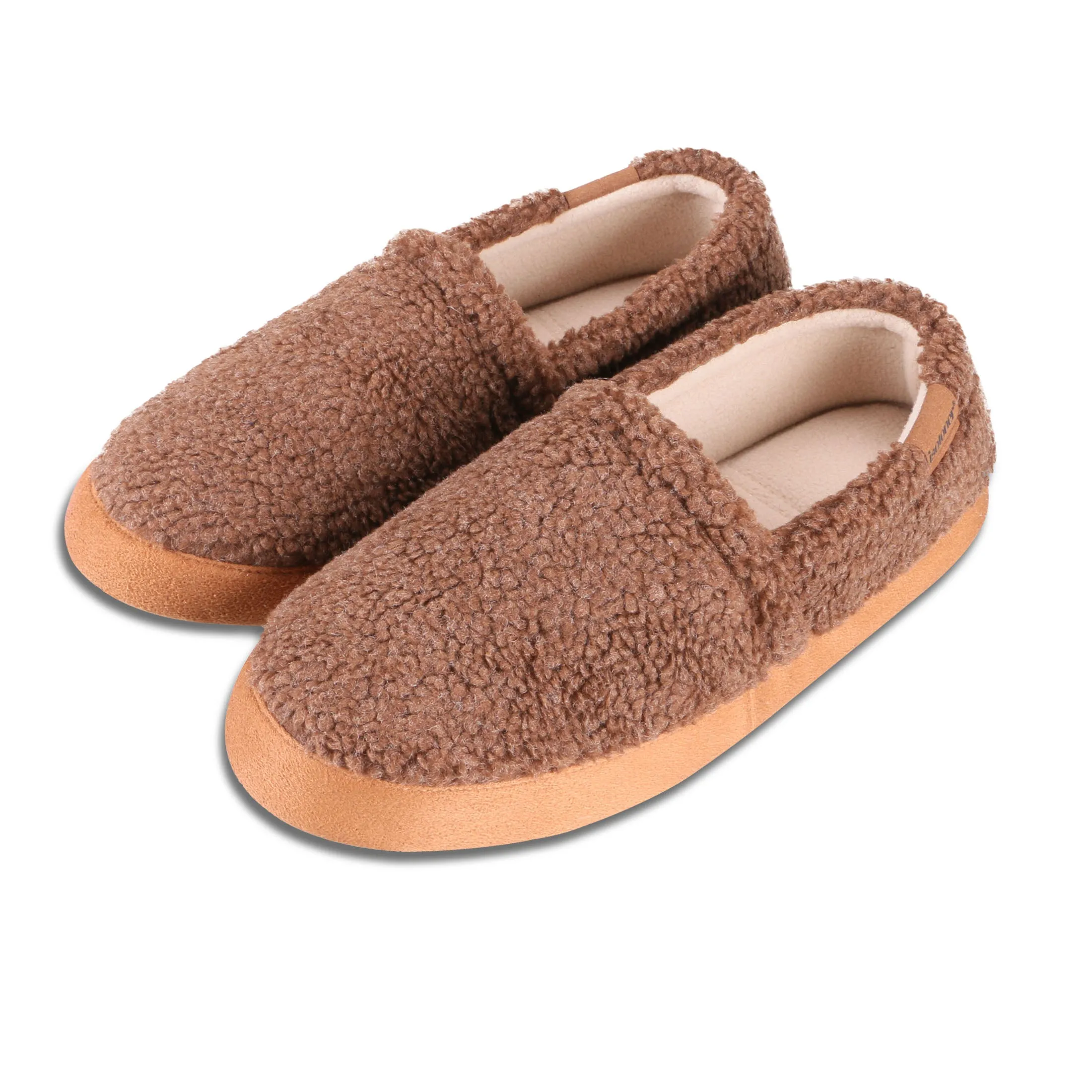 Men's Berber Aspen Closed Back Slipper with Moisture Wicking and Gel Infused Memory Foam