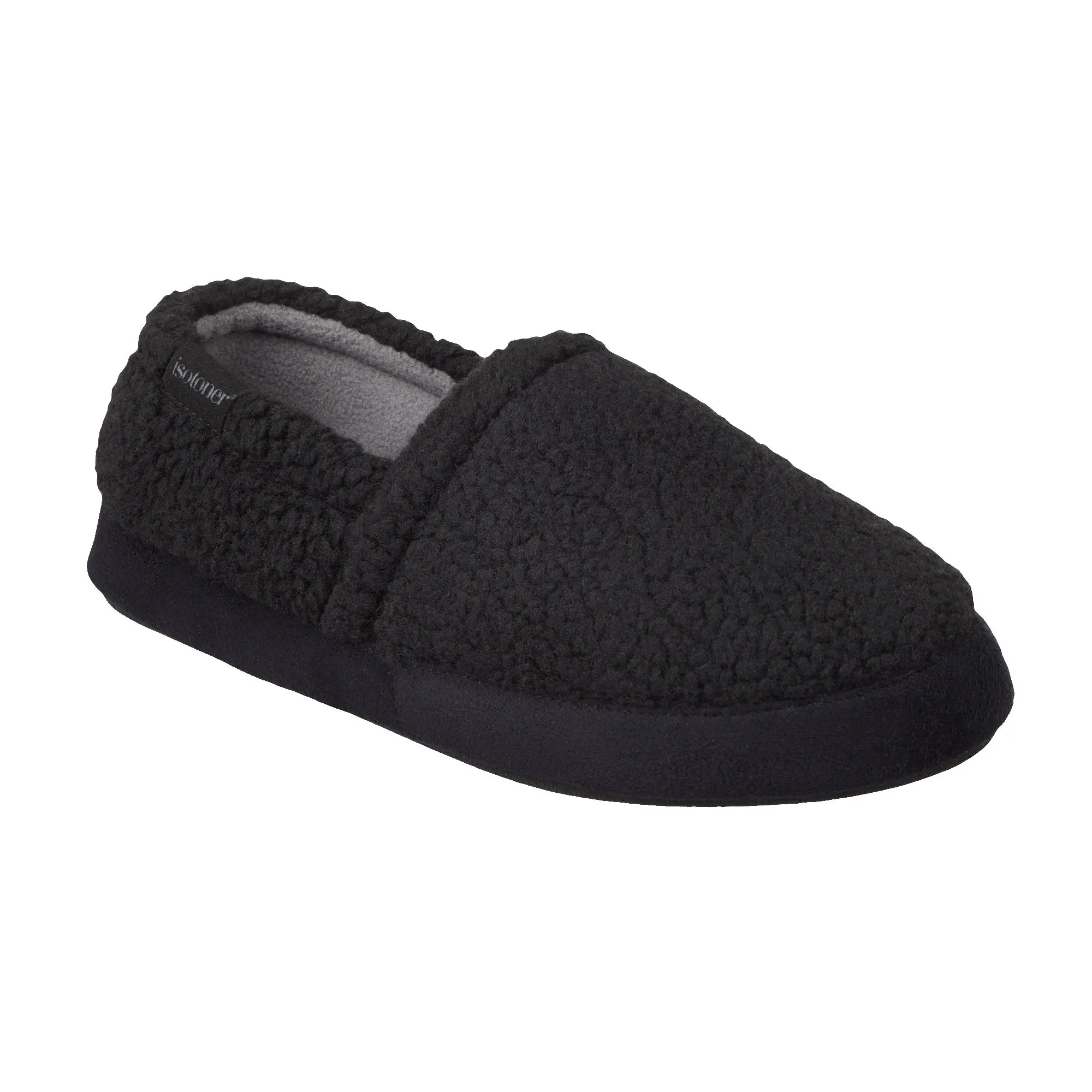 Men's Berber Aspen Closed Back Slipper with Moisture Wicking and Gel Infused Memory Foam