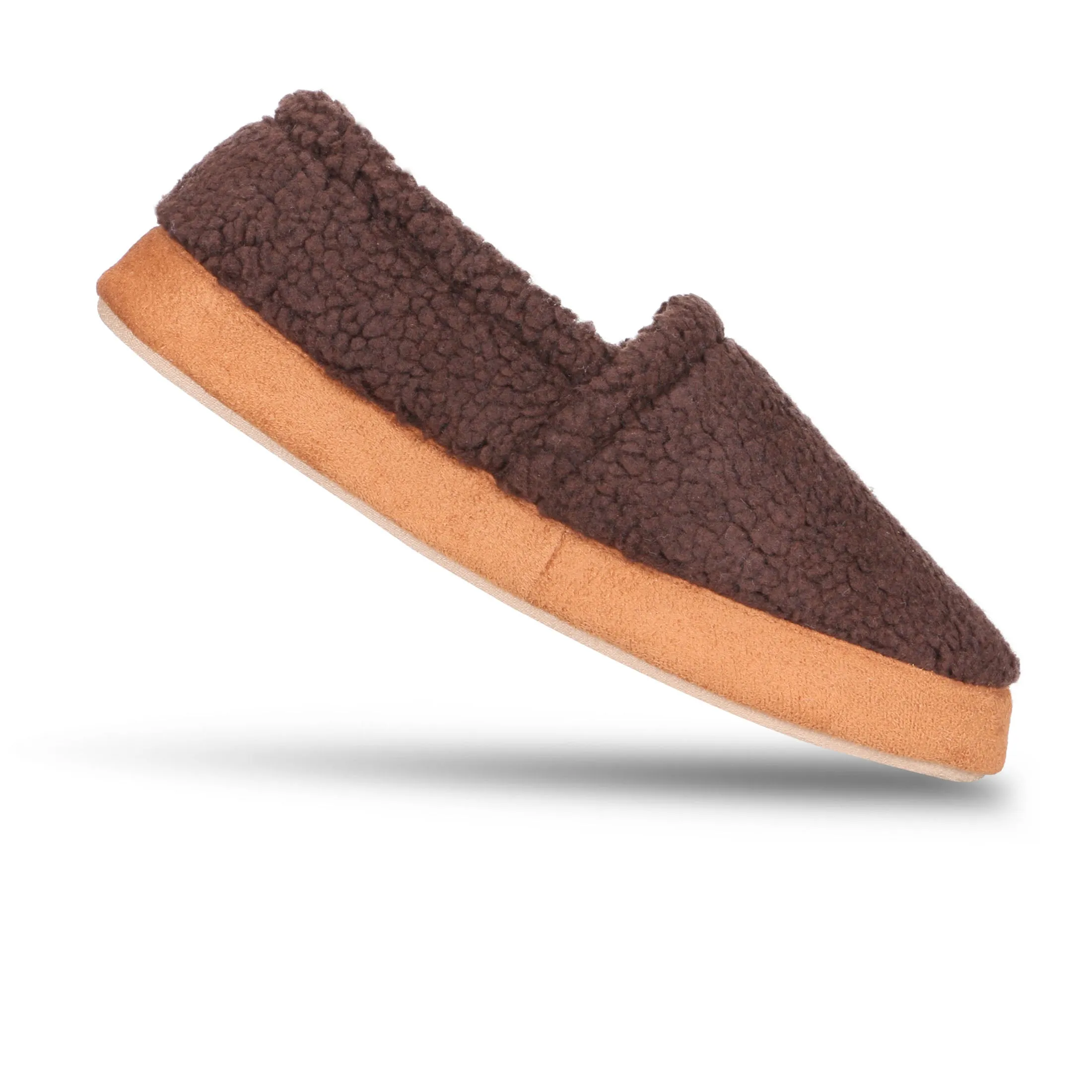 Men's Berber Aspen Closed Back Slipper with Moisture Wicking and Gel Infused Memory Foam