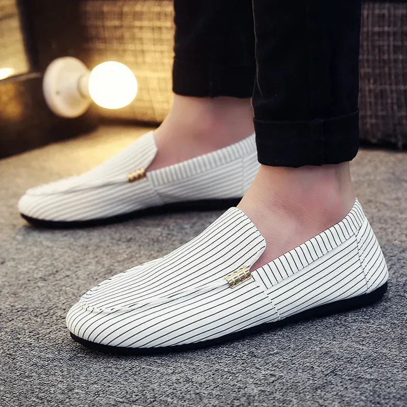 Men's Casual Shoes Red Loafers Cleat Shoes Metal Trim Adulto Driving Moccasin Soft Comfortable Casual Shoes Men's Sneakers Flats