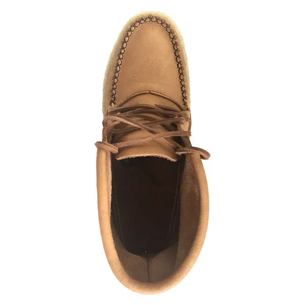 Men's Earthing Moose Hide Leather Fringed Moccasin Boots