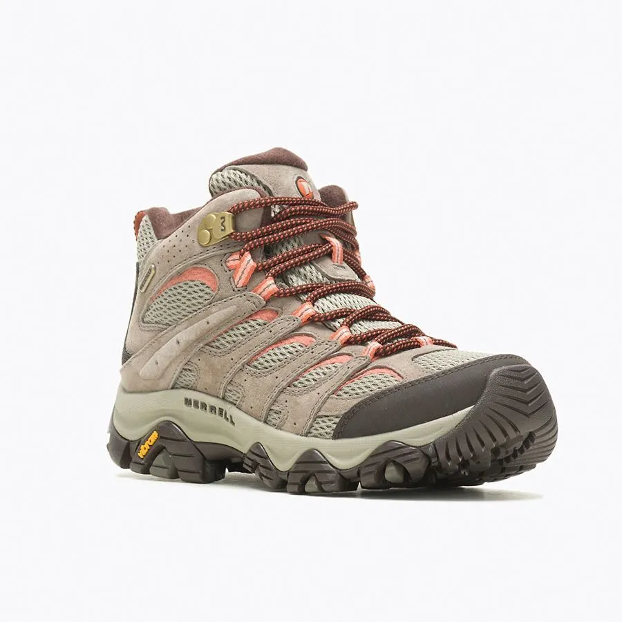 Merrell Women's Moab 3 Mid Waterproof Wide Width Bungee Cord Leather J035848