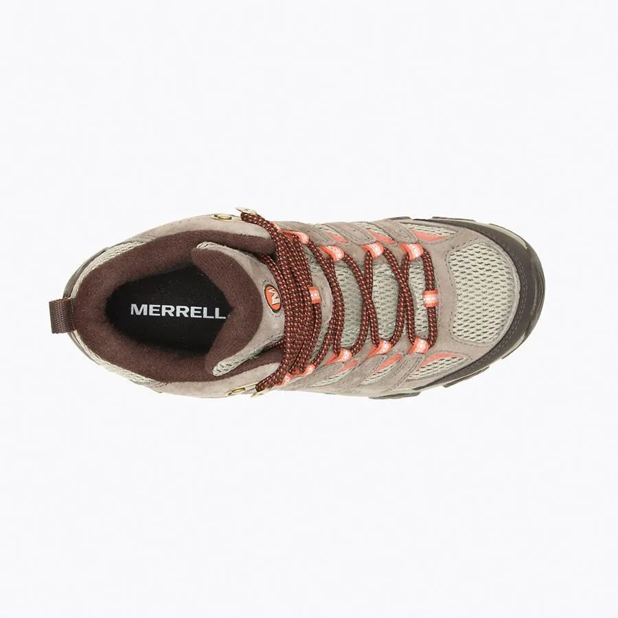 Merrell Women's Moab 3 Mid Waterproof Wide Width Bungee Cord Leather J035848