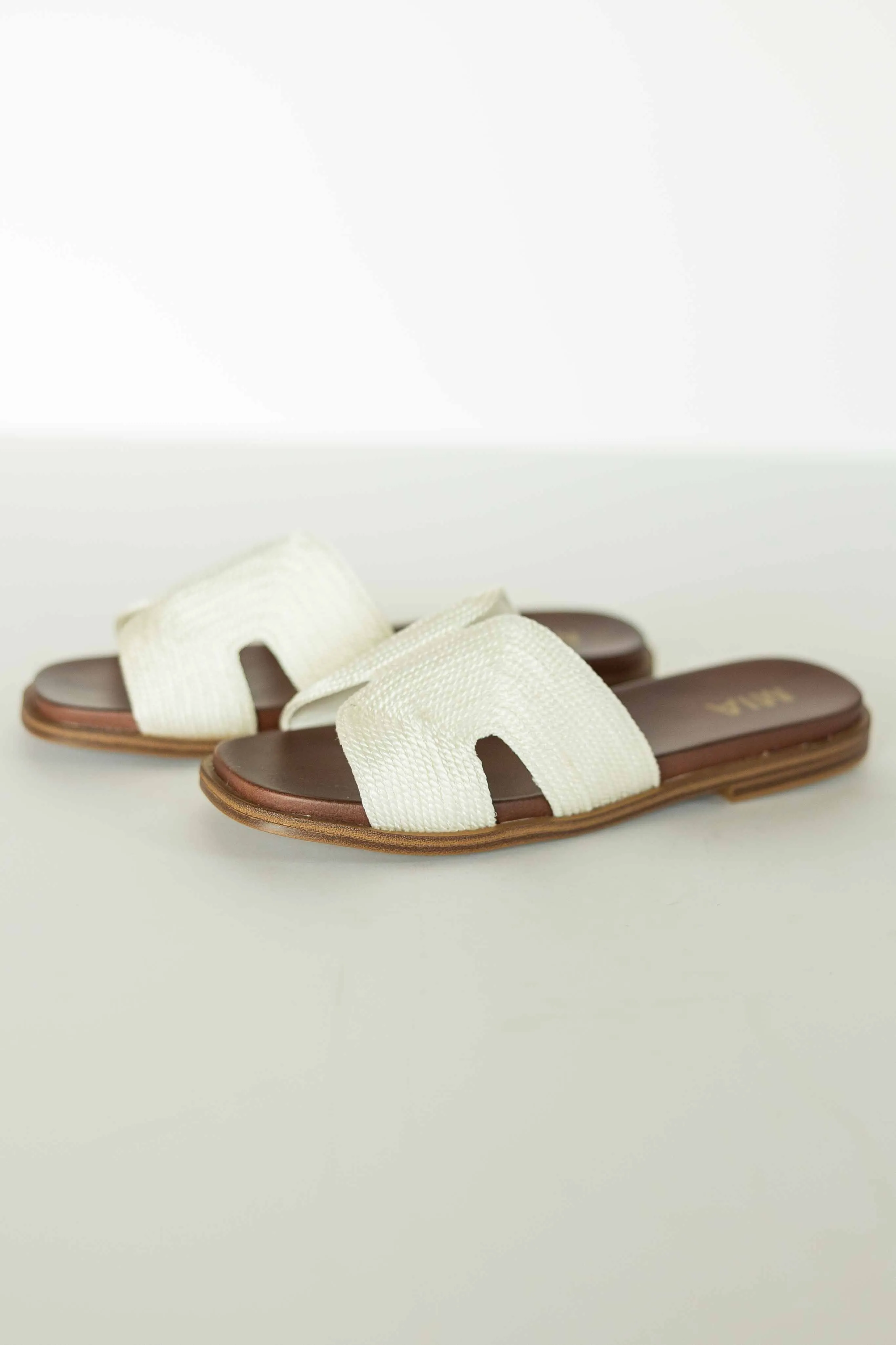 [MIA] DIA SANDAL-WHITE WOVEN