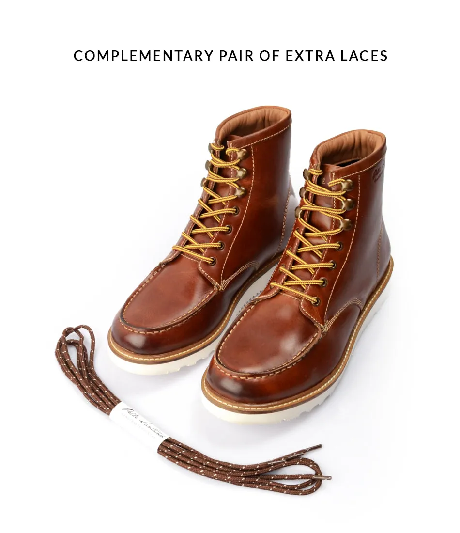 Moc Toe Boots - Cognac
