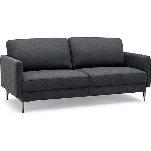Modern Loveseat with Comfy Backrest Cushions-Gray - Color: Gray