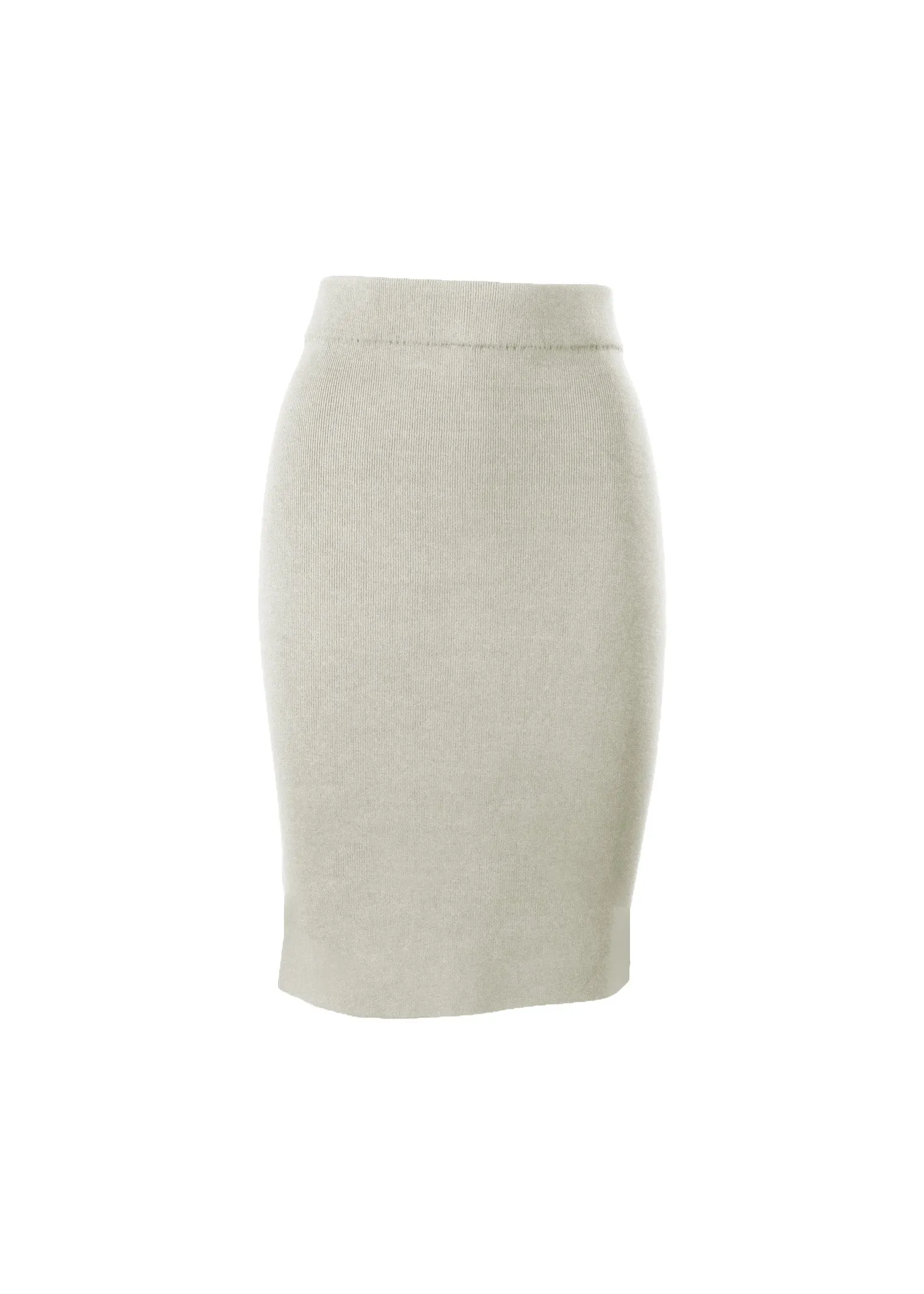 NATALIYA PENCIL SKIRT - LIGHT HEATHER GREY