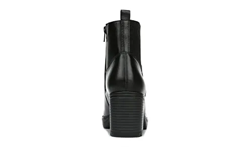 Naturalizer Womens Verney Waterproof Lug Sole Ankle Bootie Black Waterproof Leather 7.5 M