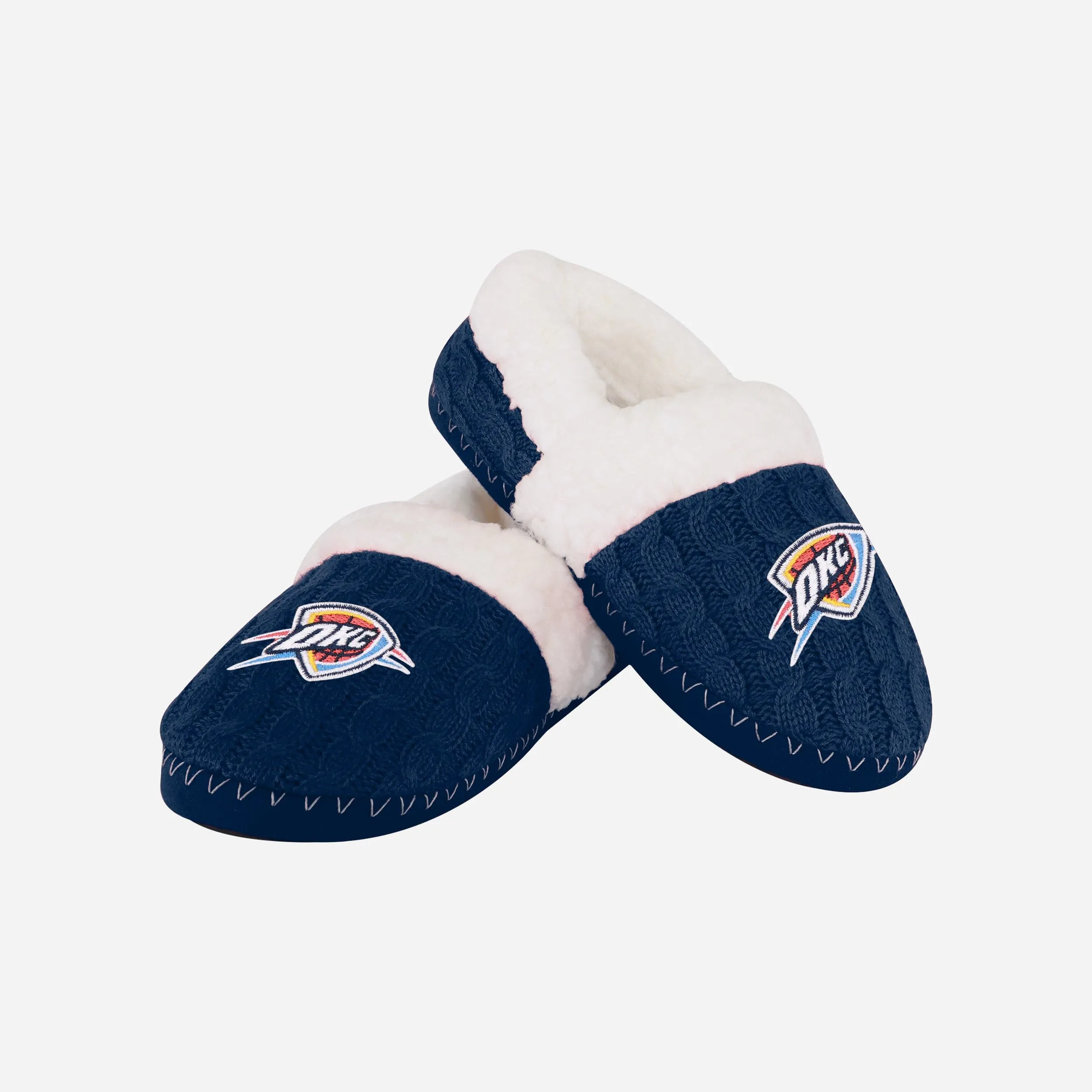 Oklahoma City Thunder Womens Team Color Moccasin Slipper