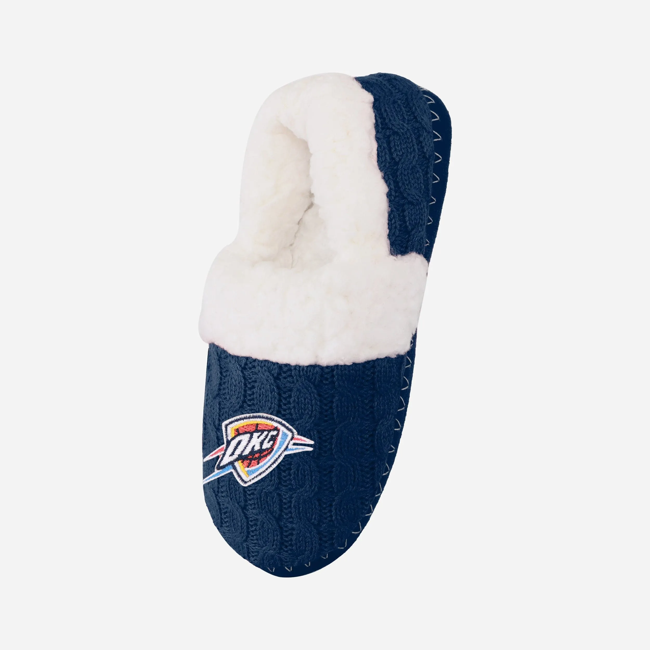 Oklahoma City Thunder Womens Team Color Moccasin Slipper