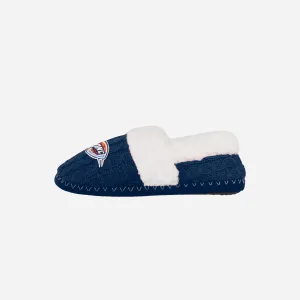 Oklahoma City Thunder Womens Team Color Moccasin Slipper