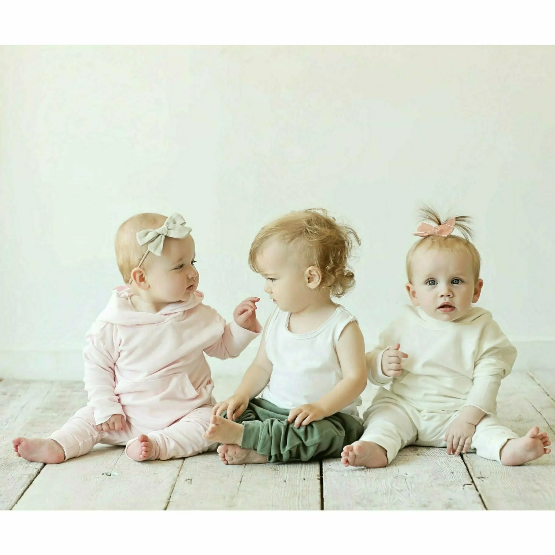 Organic Baby  Benji Hoodie Cream
