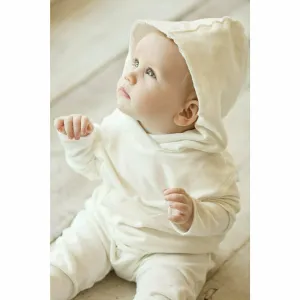 Organic Baby  Benji Hoodie Cream