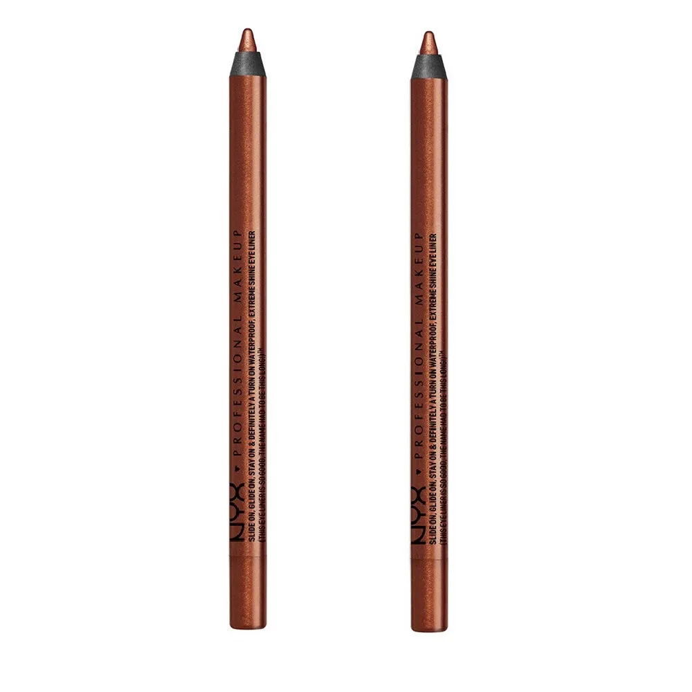Pack of 2 NYX Slide On Eye Pencil Waterproof, Golden Bronze SL16
