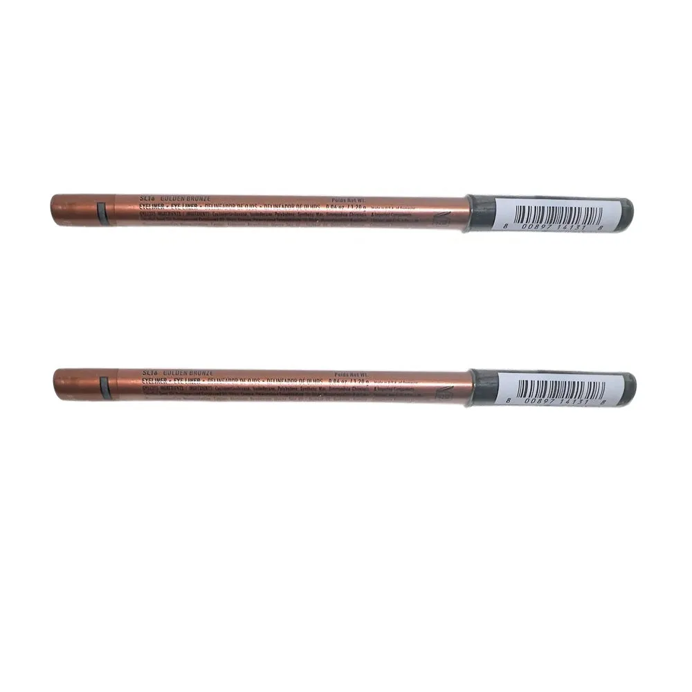 Pack of 2 NYX Slide On Eye Pencil Waterproof, Golden Bronze SL16