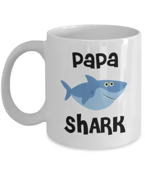 Papa Shark Mug Do Do Do Coffee Cup Papa Birthday Gift Idea Gifts for Papas