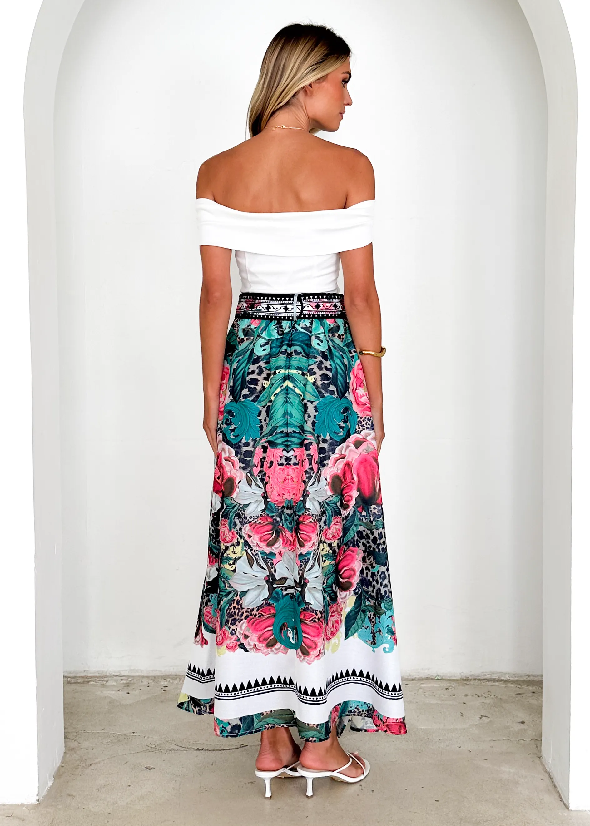 Pippa Midi Skirt - Eden Floral