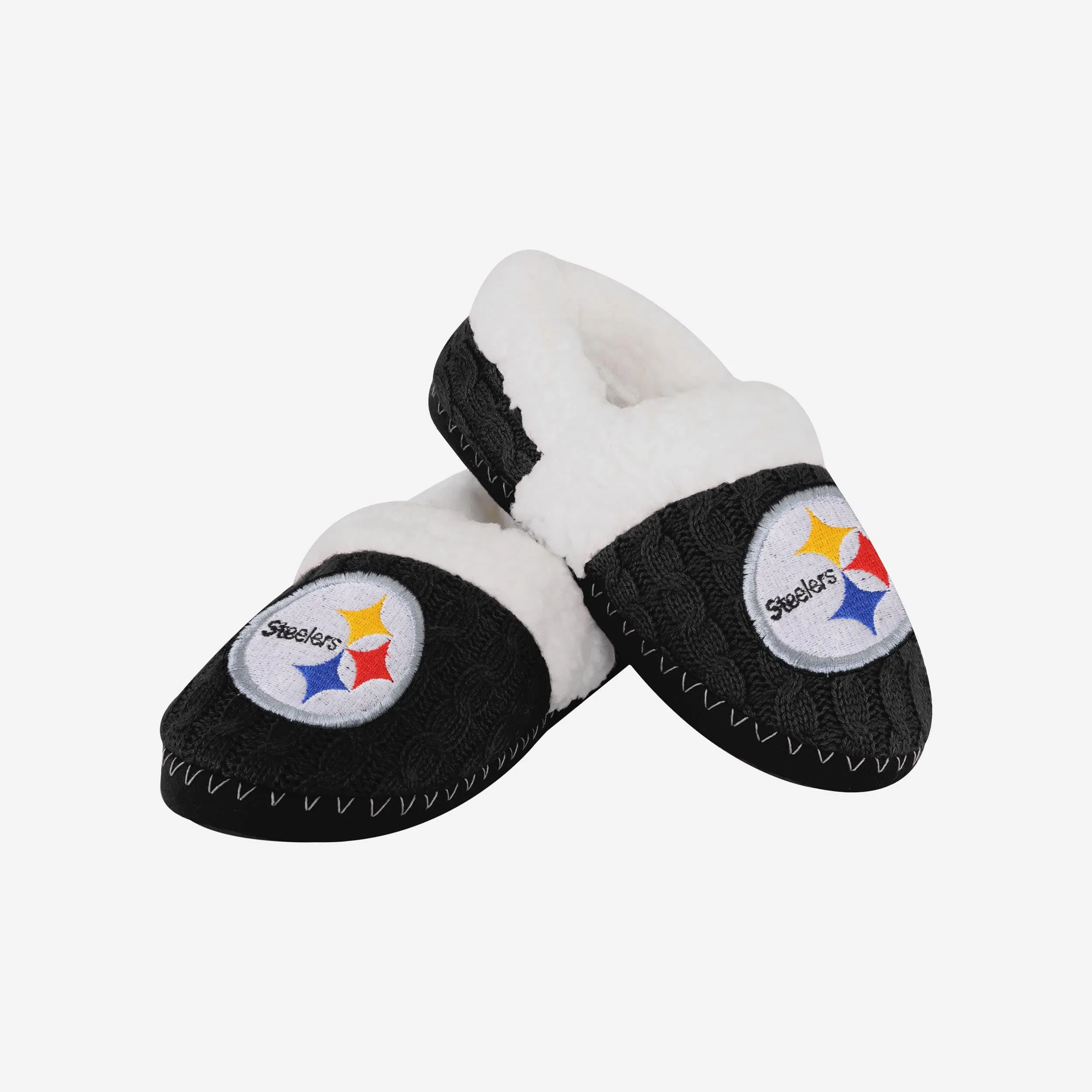 Pittsburgh Steelers Womens Team Color Moccasin Slipper