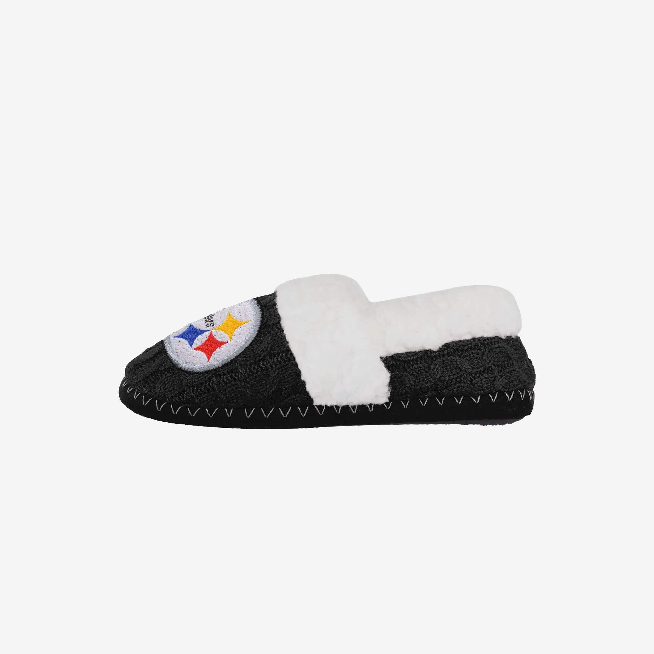 Pittsburgh Steelers Womens Team Color Moccasin Slipper